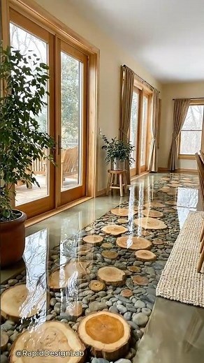 Pebble Epoxy River Walkway