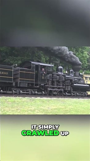 Shay Locomotive The Train That Conquered Steep Hills #railway #locomotive #fyp