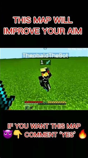 Best PvP Practice Map 😈🔥 Improve Your Aim Fast | Minecraft #Minecraft #PvP #Shorts #PracticeMap