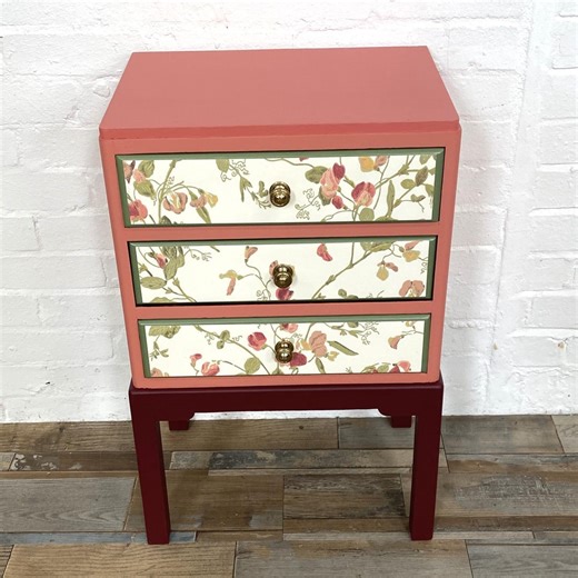 Small Mid Century Upcycled Chest of Drawers, Supports Charity - Etsy