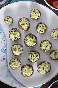 Tofu Stuffed Mushrooms