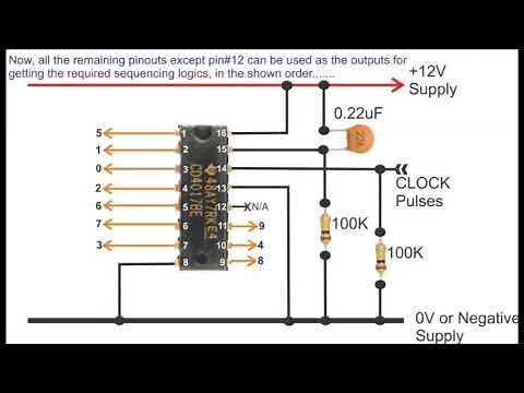 How to Connect IC 4017 Pinouts