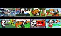 Mix of 8 videos from youtube : All 35 Combo Panda Episodes playing at once