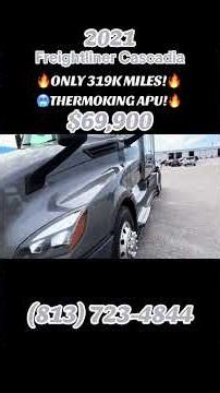 Check this out: 2021 Freightliner Cascadia 126 sleeper, charcoal gray metallic and super clean with