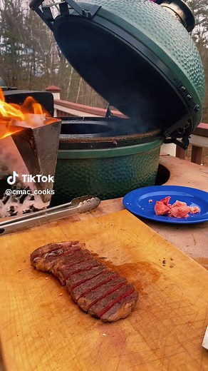 Flambeed A5 Ribeye with Bone Marrow | BBQ Grill Showcase