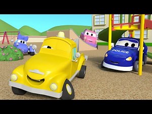 Videos de camiones para niños - Jugando a Las Escondidas - bebés en Auto City