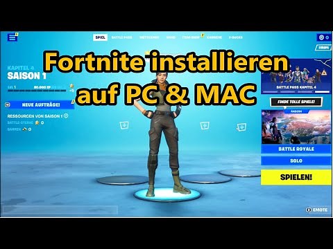 Fortnite installieren auf PC (Deutsch) Windows & MAC Tutorial 2023
