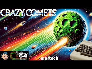 CRAZY COMETS – Commodore 64 (1985) | Rob Hubbard's Synthwave Space Shooter