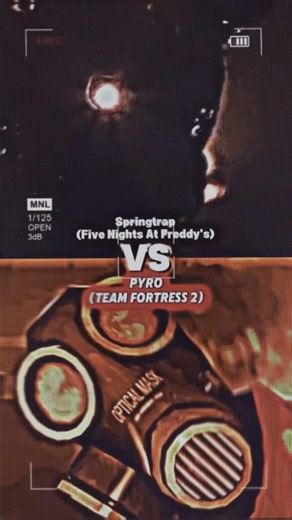 Springtrap (Five Nights At Freddy's) vs Pyro (Team Fortress 2) #edit #vsedit #fnaf #tf2