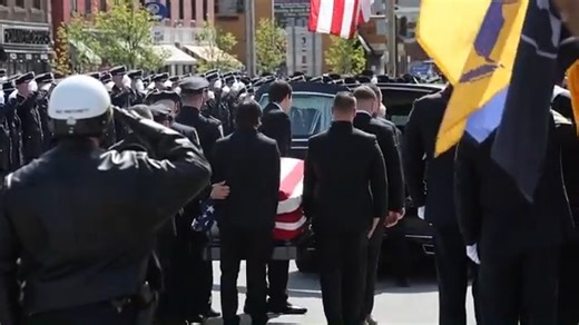 14K views · 185 reactions | Thousands gathered to mourn Syracuse Police Officer Michael Jensen on Saturday, April 20, 2024, in Rome, N.Y. Jensen and Onondaga County Sheriff's Deputy Lt. Michael Hoosock were killed in a shooting April 14 in Salina. : N. Scott Trimble and Katrina Tulloch | syracuse.com | Facebook
