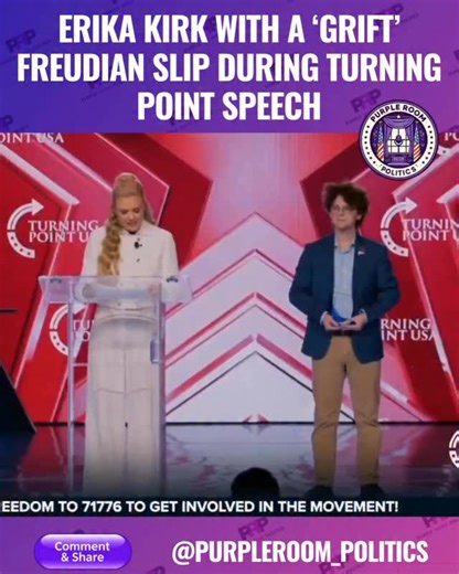 During a speech at a Turning Point USA (TPUSA) event in December 2025, Erika Kirk (widow of the late Charlie Kirk) experienced a notable slip of the tongue when she used the word “grift” instead of “grit.” Key Details of the Slip The viral moment occurred during her opening remarks at AmericaFest 2025 in Phoenix, while she was honoring an individual named Caleb: The Quote: “Despite the devastating loss of Charlie Kirk, my incredible husband... Caleb has persisted with the same grift—excuse me, g