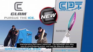 The Super Leech Flutter Spoon is the larger version of the highly touted and successful ice fishing Leech Flutter Spoon. By popular demand we’ve introduced two new gamefish sizes ⅜ oz & ½ oz. A few of the same highly reflective plated color finishes and added a few new colors that flicker light like fish scales. Same lightweight and environmentally friendly Zinc Alloy material for the ultimate flutter. And fish love the attracting feathered treble. Plus we’ve added another element - a flashy and