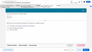 ALGEBRA I W/PROBABILITY (1 CR)DUE4-2: Solving Systems of Equa... | Filo