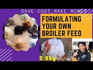 Formulating your own broiler feed/ My birds get to 5.8kg in 7weeks