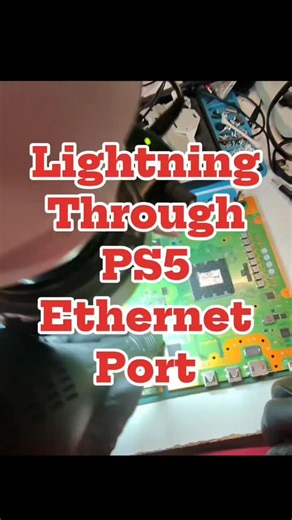 4.1K views · 21K reactions | PS5 not working after a storm? Could be lightning through the ethernet port. #TechCommander #orlando #ps5 #MobileRepairShop | Tech Commander Repairs | Facebook