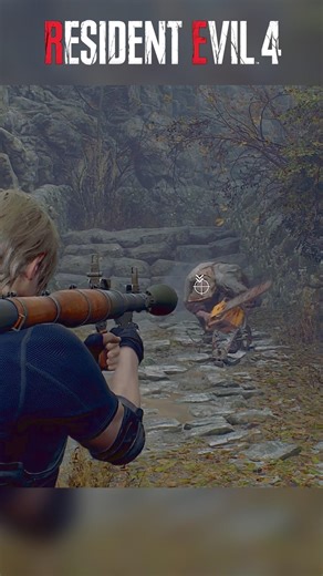 Resident Evil 4 remake chainsaw vs Rocket Launcher 🔥#shorts #shortvideos #viral