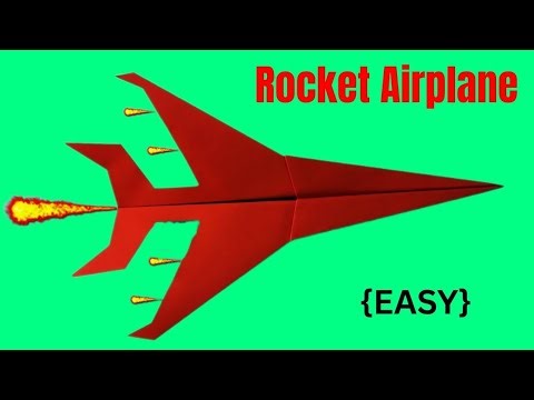 How to Make a Real Paper Rocket Plane | Best Origami Paper Airplane