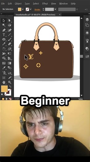 Beginner VS Pro Artist. Adobe Illustrator.