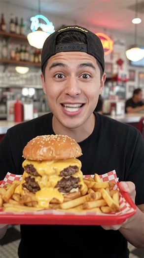 I Found the Ultimate Massive American Cheeseburger!