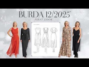 Burda 12/2025 Technical Drawings & Style Guide | Burda December 2025 Upcoming Edition |Burda 12/2025