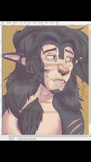 Ohmes-Raht gift 🐈‍⬛ #skyrimart #digitaldrawing #timelapseart #speedpaint #khajiit