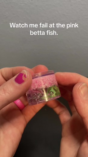 Pink Betta Fish Resin Crafting Fail