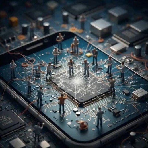🟣 “Tiny Engineers Inside the Smartphone | Macro Miniature Tech World 📱✨”