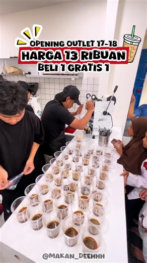 Kopi Masyarakat Buka Lagi Outlet Ke 17-18 Bersamaan ‼️ Siapa Yang Ndak Kenal Ini @komar.kopi24jam ✅ Kopi Enak Harga 13Ribuan ✨ Sekarang Buka Lagi Outlet Baru Di Kota Makassar & Kab. Maros ‼️ Dan Pasti Ada Promo Opening Beli 1 Gratis 1 Berlaku Di Tanggal 10-11 Januari 2026 🔥 Langsung Meki Gass Ke Kopi komar‼️ 📍 Jl. Abdullah Dg. Sirua ( Depan Sd. Tamamaung II ) Kab. Maros Jl. Batangase ( Dekat Grand Mall Maros ) #makandeehhh #kulinermakassar #kopikomar #kopimasyarakar #komar