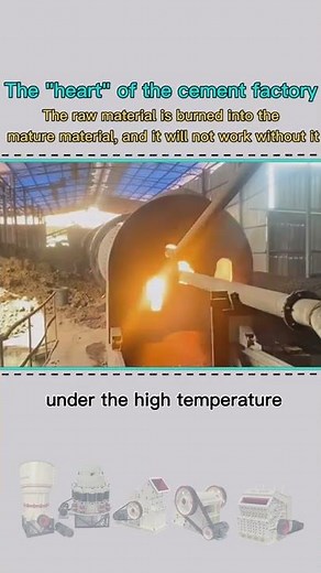 Why is the rotary kiln called the "heart" of the cement plant?