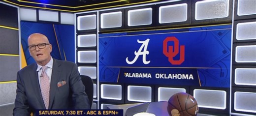 Scott Van Pelt makes pick against the spread in Alabama-Oklahoma game