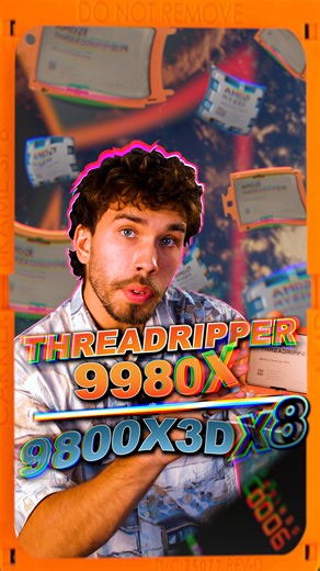 Infomax Paris on Instagram: "Le threadripper 9980X, un processeur à plus de 5000€ avec 8x plus de coeurs qu'un Ryzen 7 9800X3D ?! #pcgaming #pcgamer #hardware"
