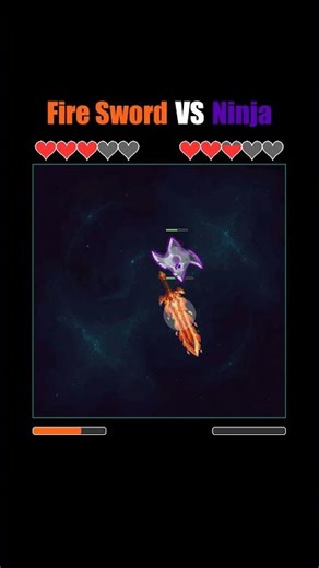 Fire Sword vs Ninja Simulation
