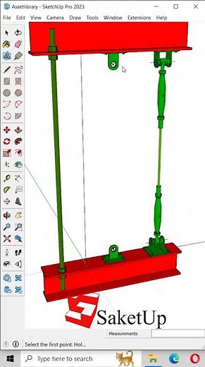 cara buat jarum keras #sketchup