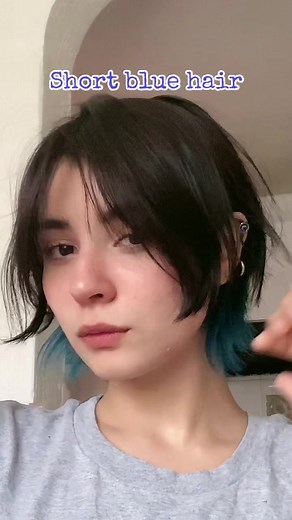 Ideas & Estilos de Cabello Corto y Azul