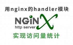 用nginx的handler模块，实现访问量统计
