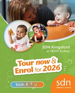 At SDN Kingsford at UNSW Sydney, we create a village where every child belongs. 🏡 Book a tour now to learn about our valuable difference and how we can support your child and family for 2026 enrolments. 📆 Explore our high quality centre, meet our qualified team and learn about our play-based educational program, where children are at the centre of everything we do. 🧡 | SDN Children's Services