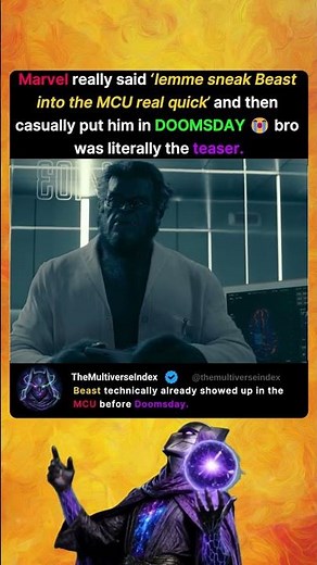 Beast Technically Already Showed Up in the MCU Before Avengers: Doomsday #kelseygrammer #beast #xmen