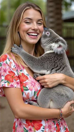 Where can you hug a koala? A Valentine’s kiss from a koala while visiting a park in Australia.