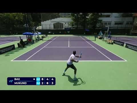 M25 Mumbai QF: Mukund Sasikumar vs Florent Bax | Highlights