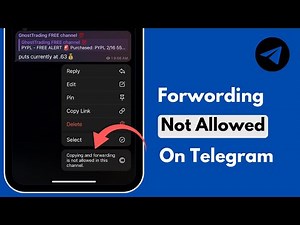 Solve✅: Copying And Forwarding is Not Allowed in This Channel / Telegram Forward Not Allowed Problem