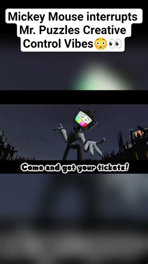 Mickey Mouse interrupts Mr. Puzzles Creative Control Vibes😳👀 #tal_on #comedyvideos #shorts #smg4