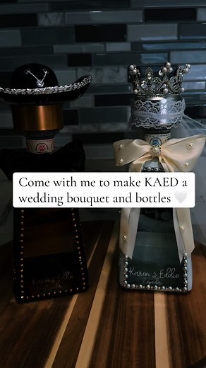 DIY Wedding Bouquet and Bottles | KAED Wedding Inspiration