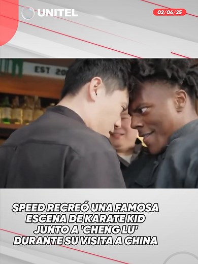 Speed y Cheng Lu recrean escena icónica de Karate Kid