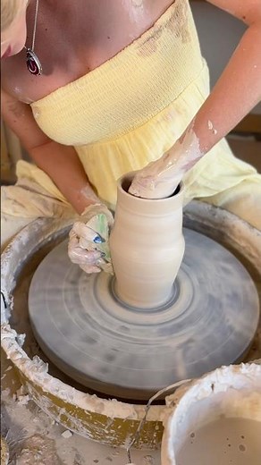 The full pottery process from clay to finished piece 🌀 Every step matters