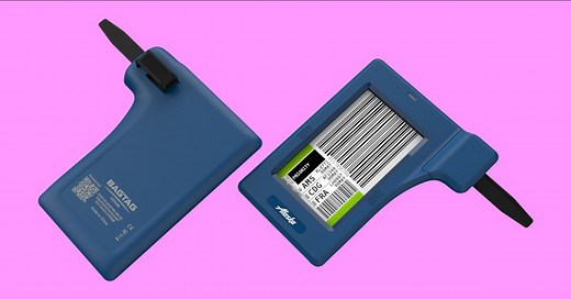 Electronic baggage tag pairs with your iPhone; free to Alaska frequent fliers