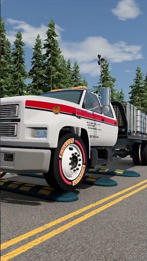 BeamNG.drive Extreme Suspension Test: Speed Bump Edition! Realistic Physics