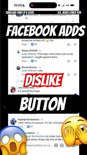Facebook just added a dislike button! 😱😱