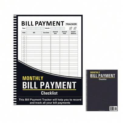 Practical 4-Year Monthly Bill Tracking Notebook For 48 Months Record, Family Financial Budget Planner Journal For Expenses & Payment Logs Tracking, Debt Repayment Plan Organizer Notebook, Ideal For Home Daily Finance Management, Bonus 2 Sticky Notes Free Gift | SHEIN