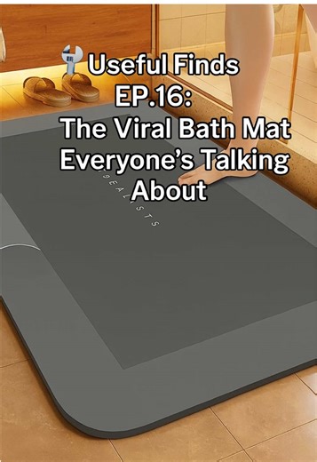 🛁 Useful Finds EP.16: The “Magic Mat” That TikTok Is Obsessed With The bath mat that actually works and looks good doing it. Dry feet, no drama. Would you try the “magic mat”? 🛁✨ #fyp #tiktokmademebuyit #tiktokshop #bathroommakeover #homeessentials #cleantok