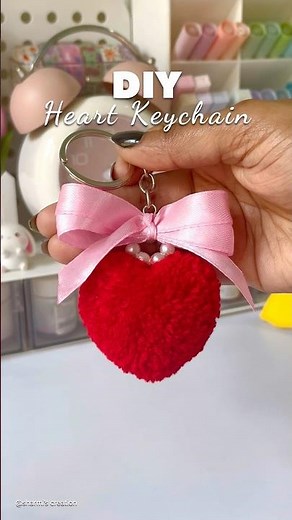 DIY wool keychain #shorts #viralshorts #diykeychain #craftideas #woolcraft #handmade